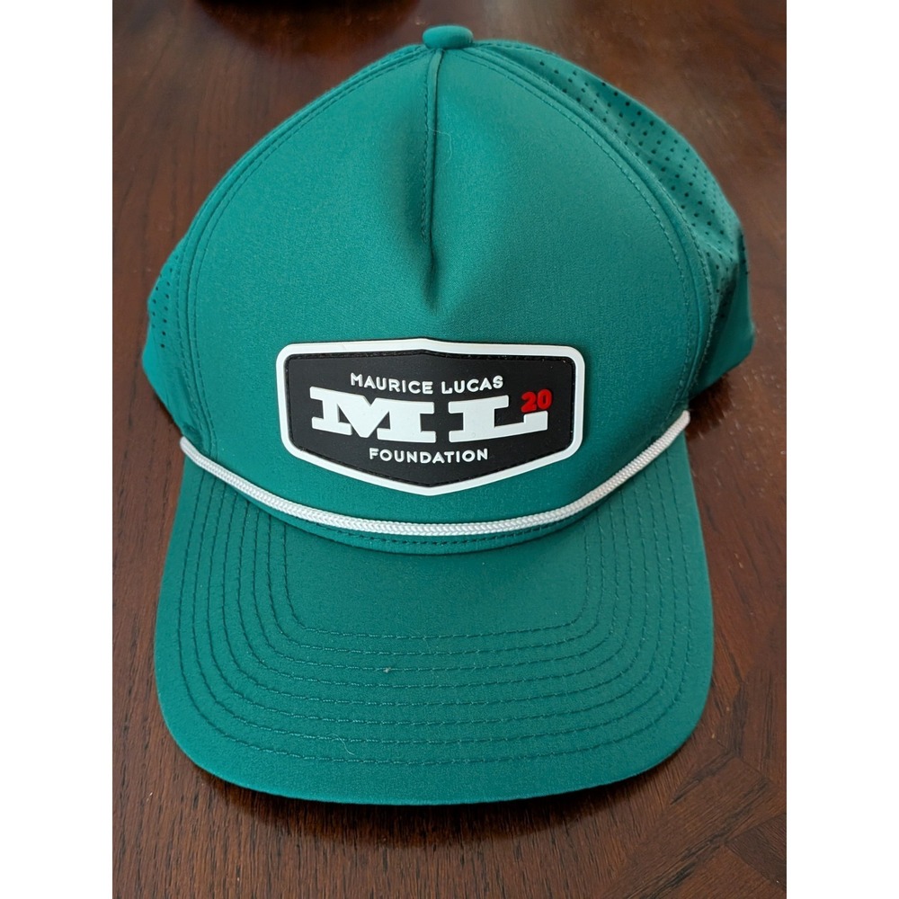 Maurice Lucas 20 Foundation Snapback Trucker Hat Green OSFM Portland Gear Cap